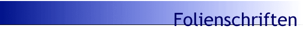 Folienschriften